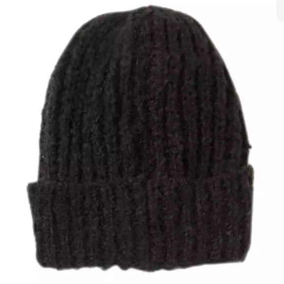 Steve Madden Ribbed Beanie + Brushed Plaid Scarf Set One Size Black + Red SOFT - Picture 4 of 9